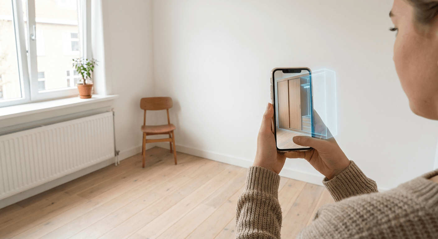 AR preview - bekijk je kast in je eigen kamer via je telefoon