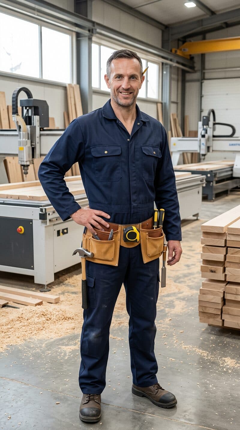 Reinier van den Berg in de werkplaats